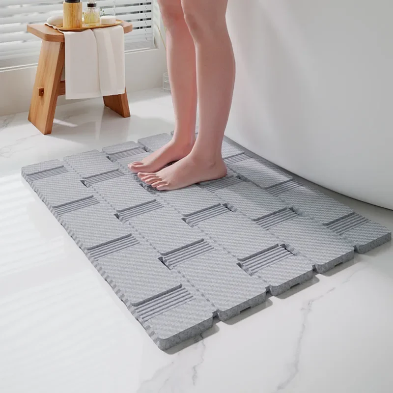 Thick Padded Anti-Slip Bath Rug Insulating Cushioned Mat Mildew-Resistant Durable Safety Pad Eco-Friendly EPP