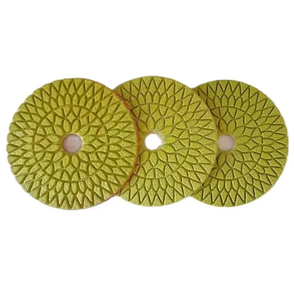 

4Inch 100mm Abrasive Diamond Polishing Pad Wet Polishing Disc Stone Marble And Jade Granite Grinding Sheet Stone Polishing Plate