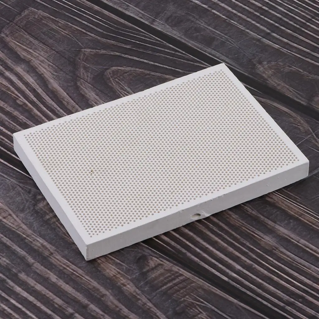 Ceramic Insulating Firebrick 13.6x9.7x1.2cm Refractory Brick Thermal Welding Ceramic Brick - Honeycomb