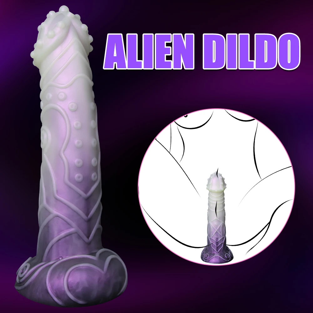 Alien Dildo Fantasy Penetration Anal Huge Butt Plug Soft Silicone Female Realistic Dildo Prostate Massager Sex Toy Sexual Health