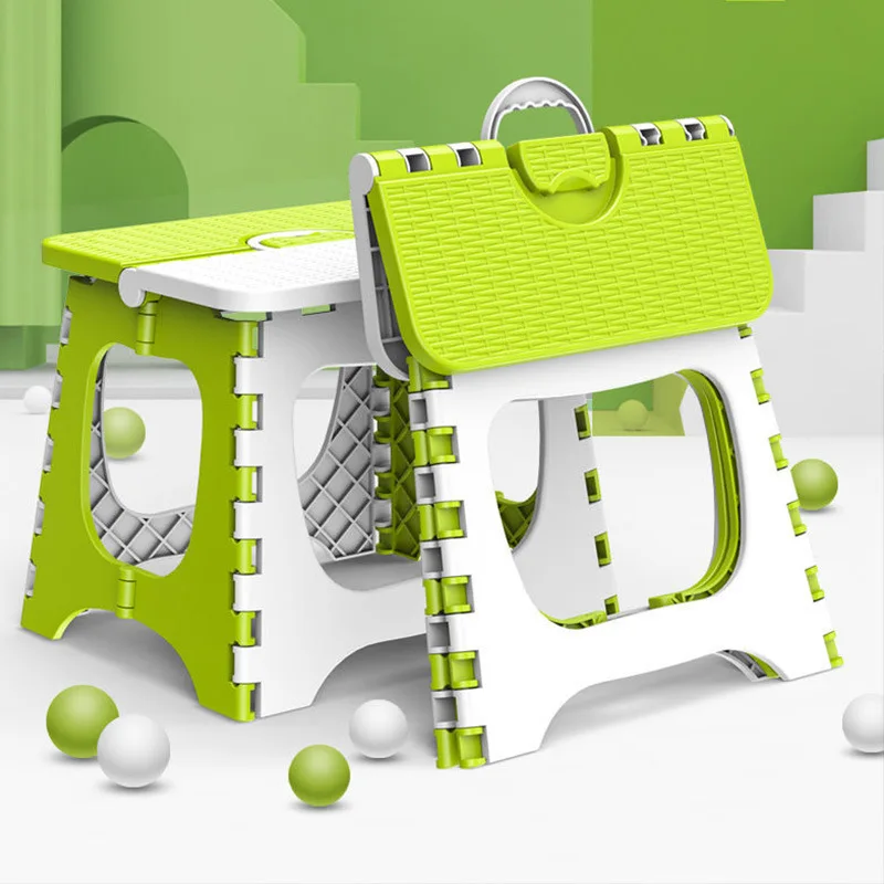 مقعد بلاستيكي صغير قابل للطي محمول سميك للمنزل موفر للمساحة في الهواء الطلق مقعد صيد خفيف الوزن قابل للطي #1