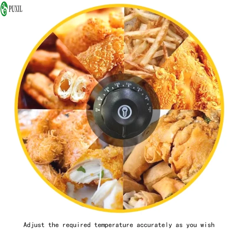 10L Stainless Steel Commercial Electric Deep Fryer Stove Single Cylinder Smokeless Chicken Dough French Fries Frying Machine