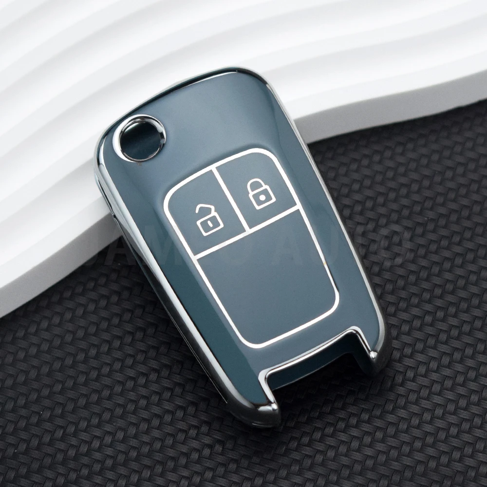 TPU Car Key Case Cover for Chevrolet Cruze Aveo Trax Sail Malibu Captiva Opel Vauxhall Astra J Corsa Insignia Mokka Protection view 2