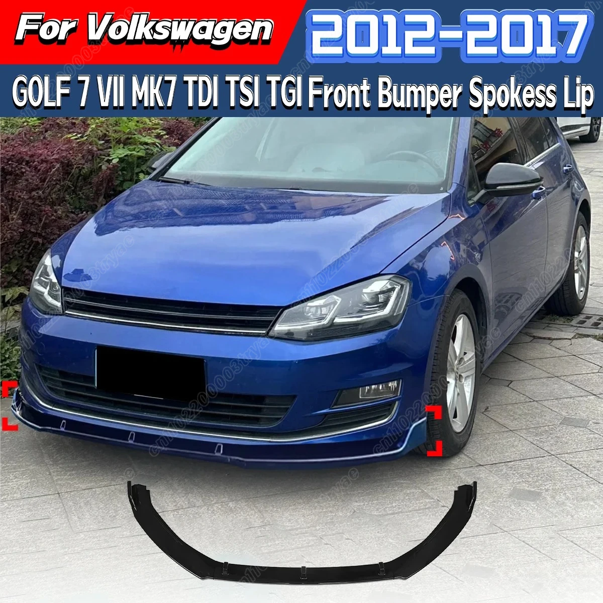 

Для Volkswagen Golf MK7 TDI TSI TGI 2012 2013 2014 2015 2016 2017, съемный спойлер, сплиттер для губ, комплект модификации