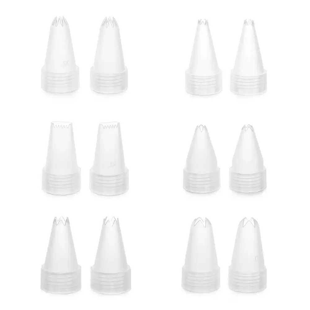 100Pcs Plastic Piping Icing Nozzle For Mobile Phone Case Accessories DIY Cream Glue Simulation Cream Gel