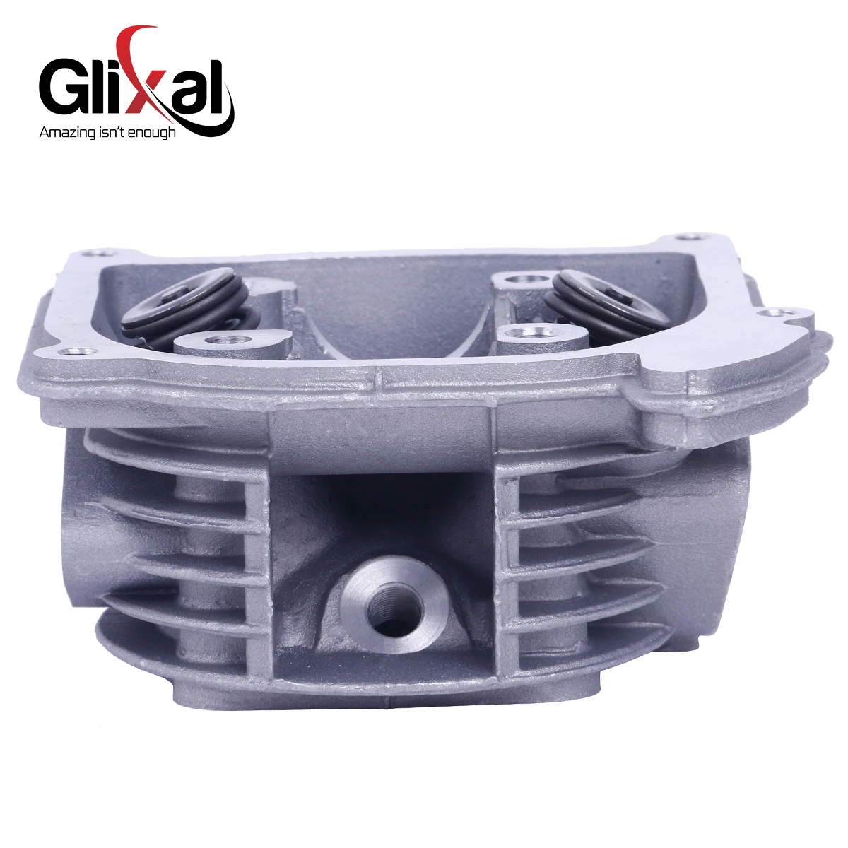 Glixal GY6 100cc Chinese Scooter Engine 50mm Big Bore Cylinder Head Assy for 4T 139QMB 139QMA ATV Moped (64mm valves)