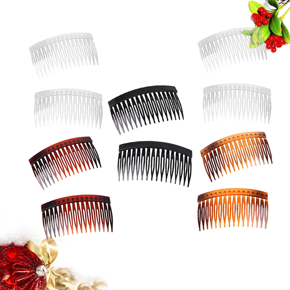 

20 Pcs DIY Hair Comb Grips Headpiece Clips Combs Accessories Inserted Women Bang