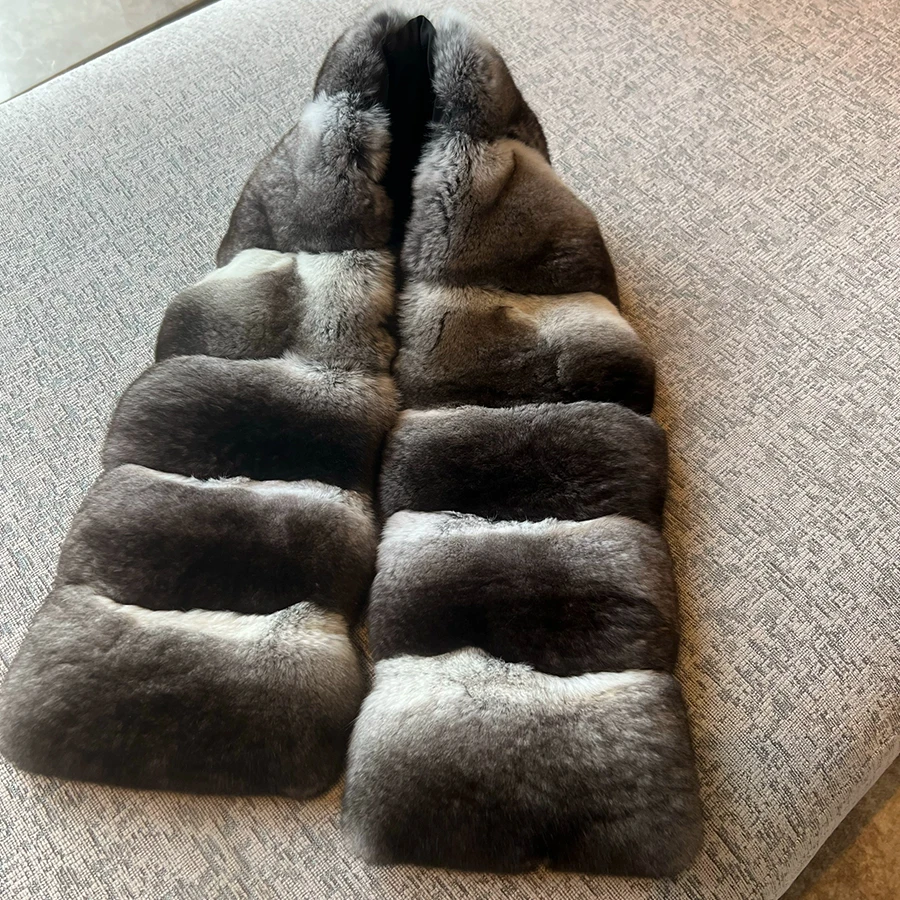 

Шарф из натурального меха кролика рекс для женщин, зимний меховой шарф, теплый пушистый и мягкий аксессуар, бестселлер, шарф из натурального меха