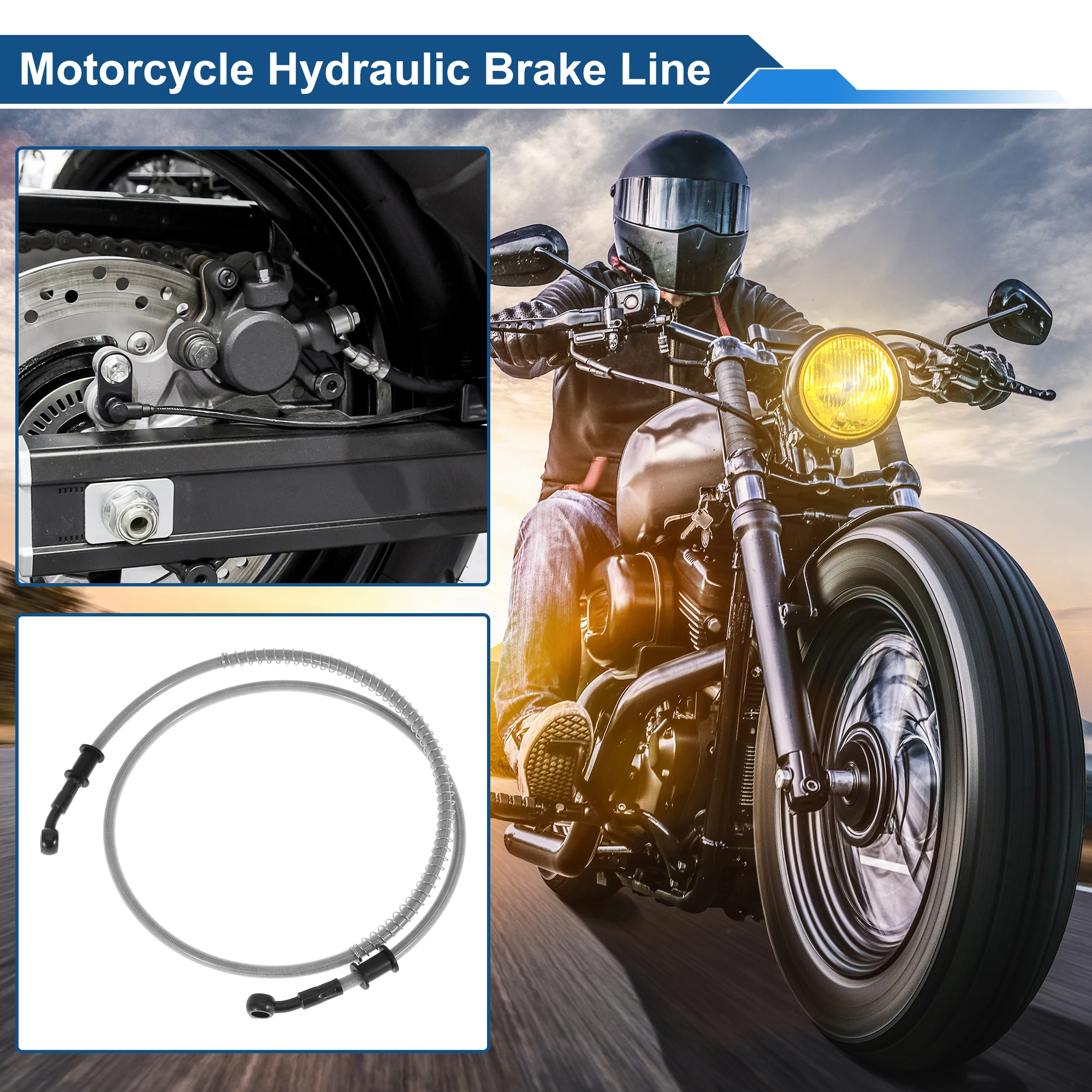 UXCELL 120cm Motorcycle Brake  - Brake Line Motorcycle ulasan dan harga