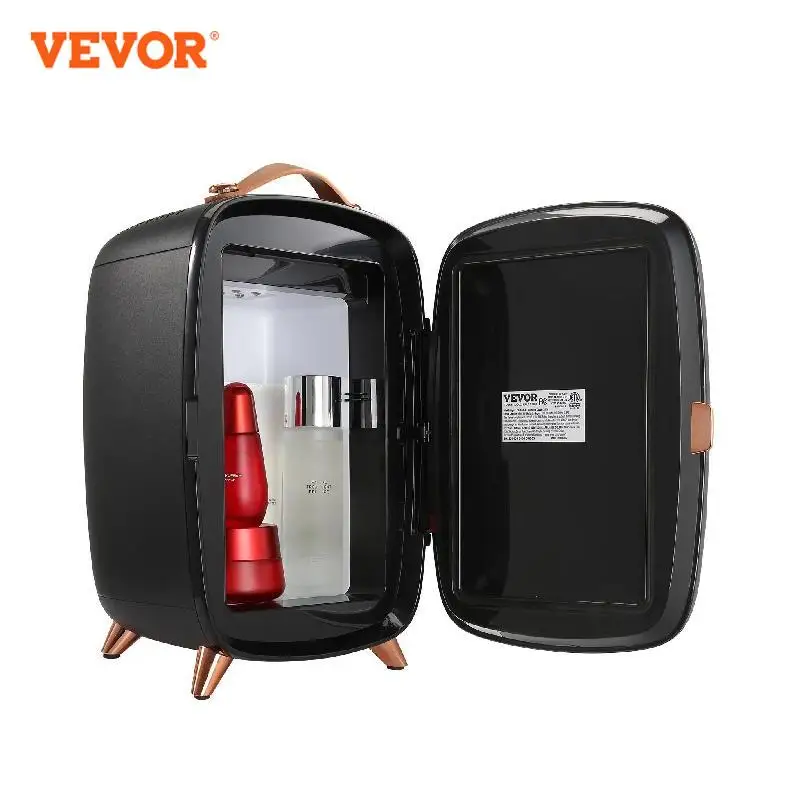 VEVOR 6L Mini Cosmetics Fridge Single Door Electric Refrigeration Keep Cooling Mask Beverage for Household Dormitory Car Use