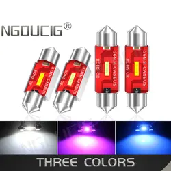 NGOUCIG 2PCS 12V 24V Festoon 31 36 39 41 MM Led Bulb 1860 SV8.5 C5W Reading C10W Car Light Interior Dome Trunk Door Signal Lamp