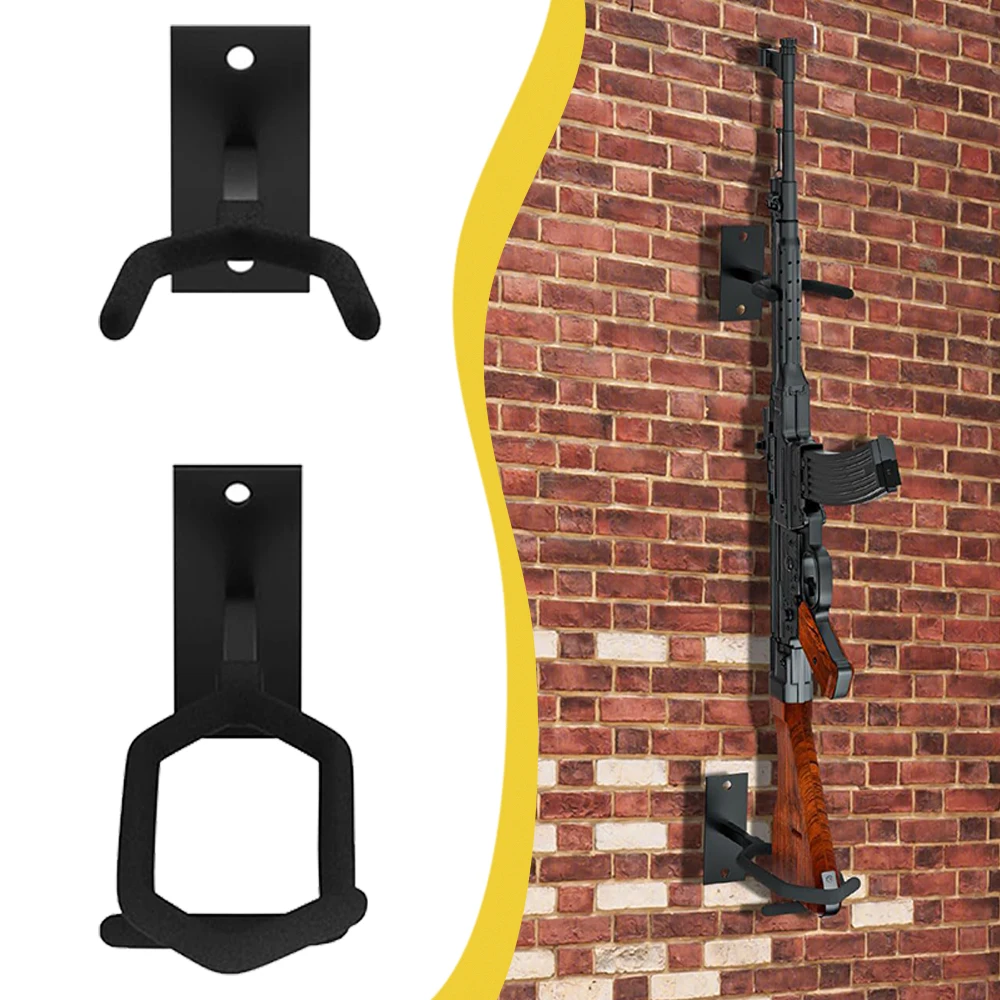 Tactical Wall Mounted Gun Rack Storage Rack Airsoft Garage Hook Gun Holster Rifle Display Rack Hunting CS Shooting Equipment