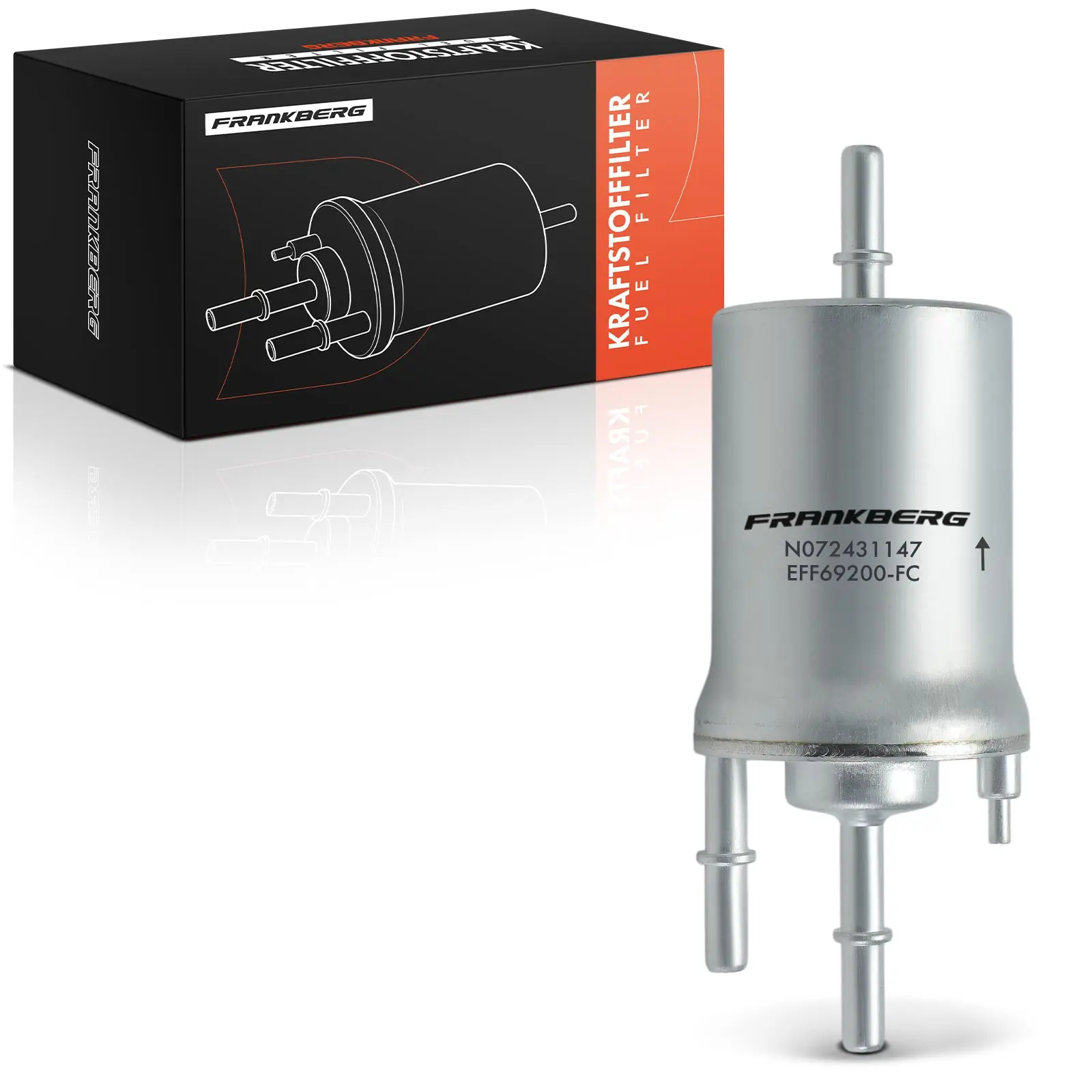 Frankberg 1x Kraftstofffilter für VW Golf Polo Audi A3 TT Seat Ibiza Skoda Fabia F026403006 KL156/3 6Q0201051J WK69/2 G10147