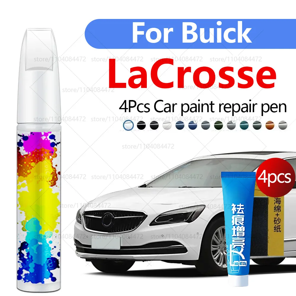 

Ручка для ремонта автомобильной краски для Buick LaCrosse 2005-2025, аксессуары для ремонта царапин, 4 шт., черный, белый, серебристый, красный, синий, серый