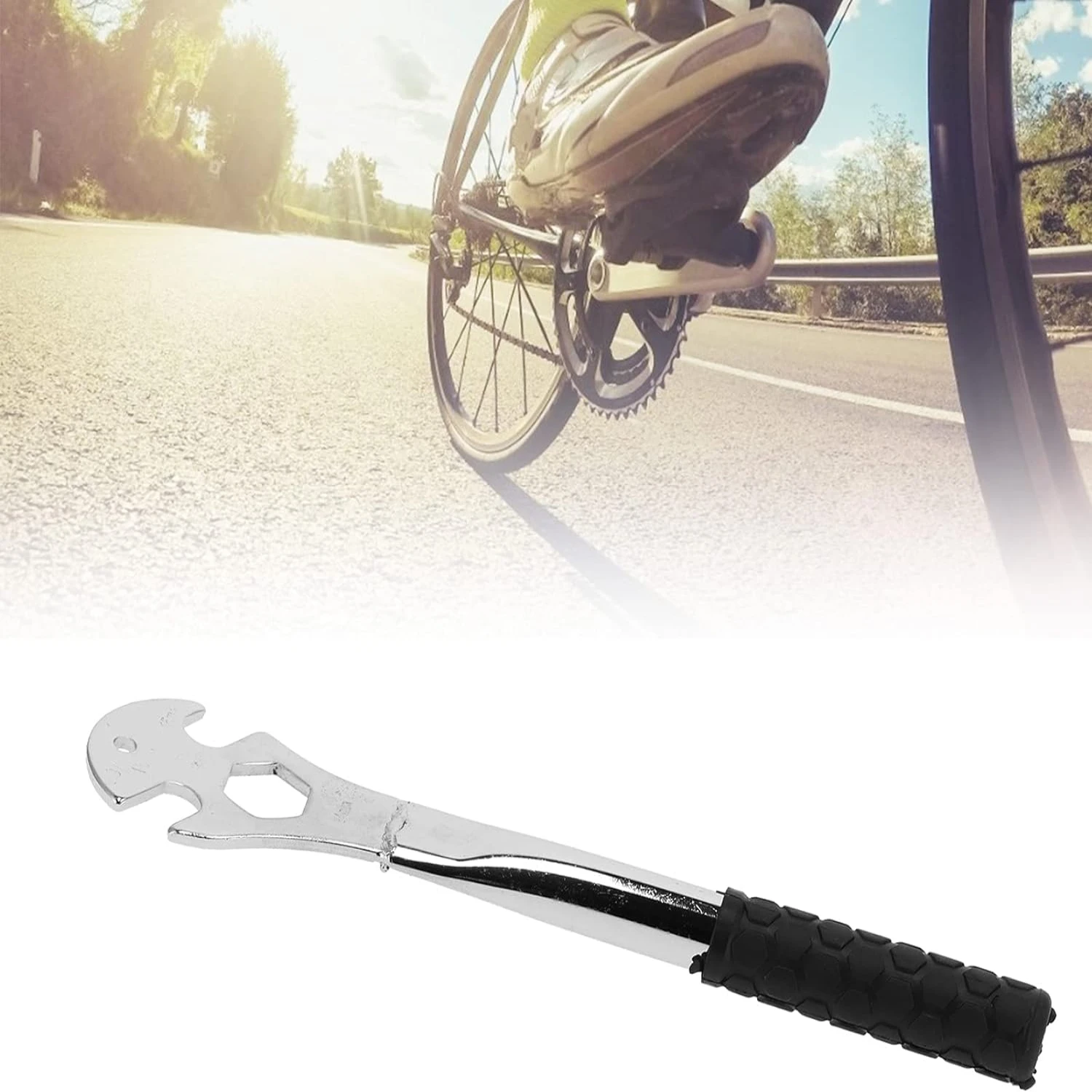 Unbeatable Superior High-Quality Durable Maintenance Tool: Steel Bicycle Pedal Removal Wrench - Reliable for Enthusiastic Bikers