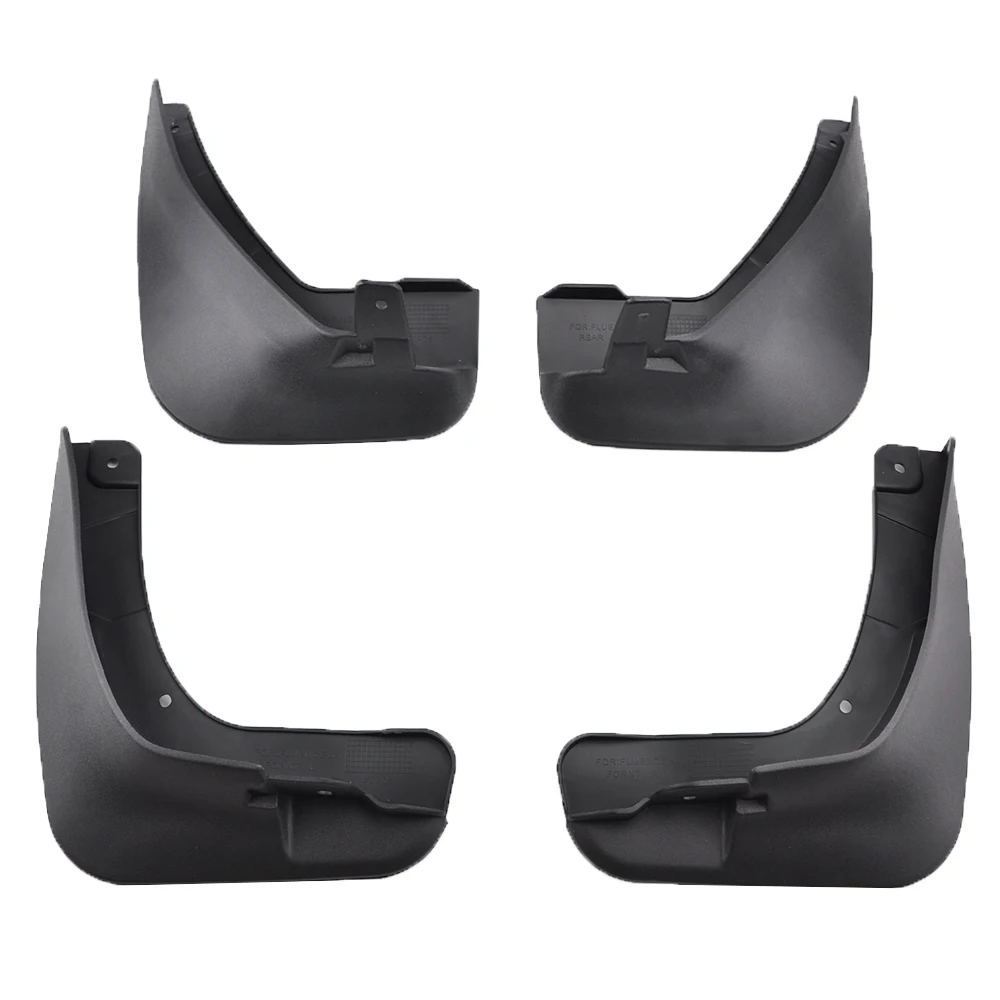 Set Molded Mud Flaps For Renault Fluence Samsung SM3 2008-on Mudflaps Splash Guards Mud Flap Mudguards Fender Front Rear