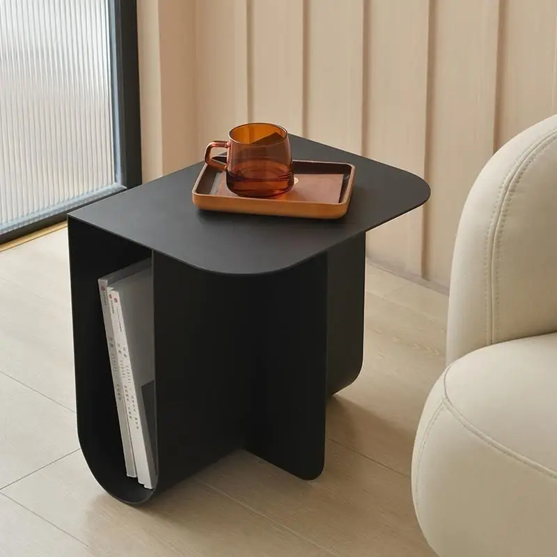 

Creative wrought iron sofa edge few designer light luxury living room small coffee table modern simple bedside small