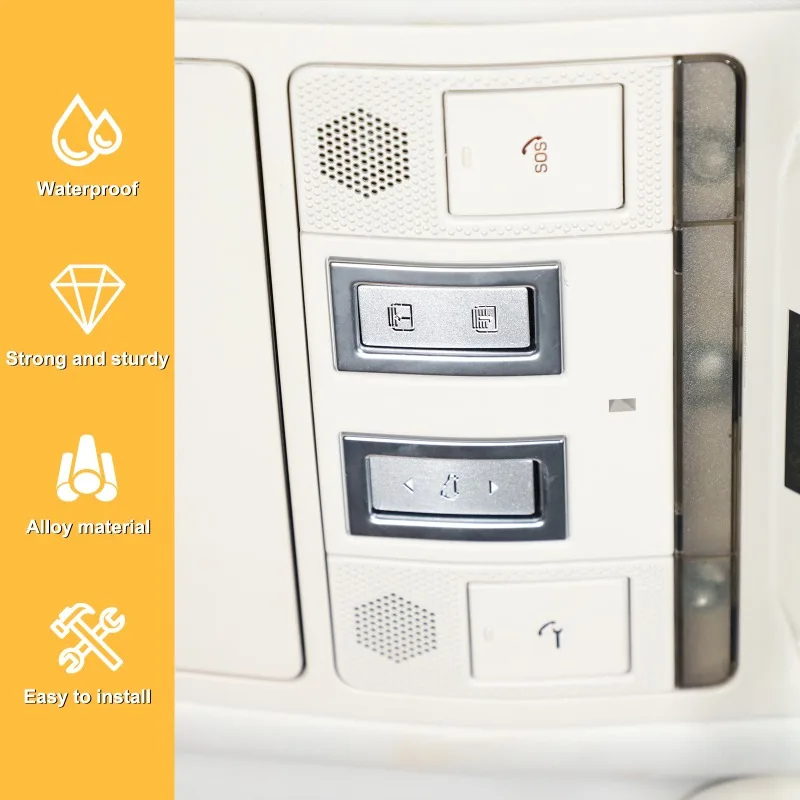 ABS فتحة سقف التبديل غطاء أزرار الكسوة ل 2020 2021 2022 2023 لاند روفر المدافع اكسسوارات السيارات #4