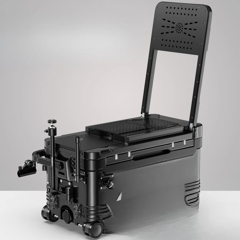

2025 new box full set of multi-function installation-free ultra-light wheel fishing box table 42 liters wholesale