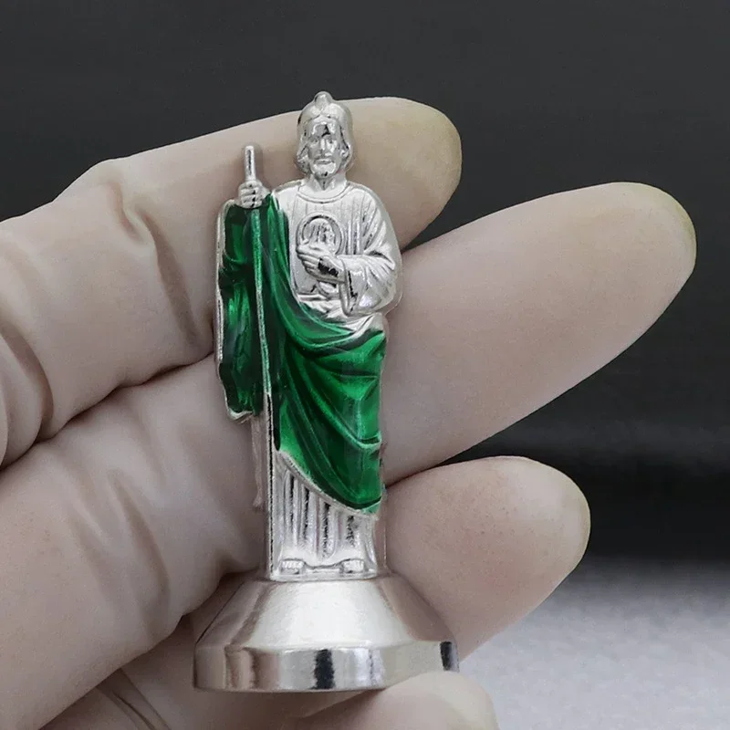 Lady Of Guadalupe Handcrafted Alloy Statue Car Ornaments Religious Decor Home Blessing Figurin Home Office Table Decoration
