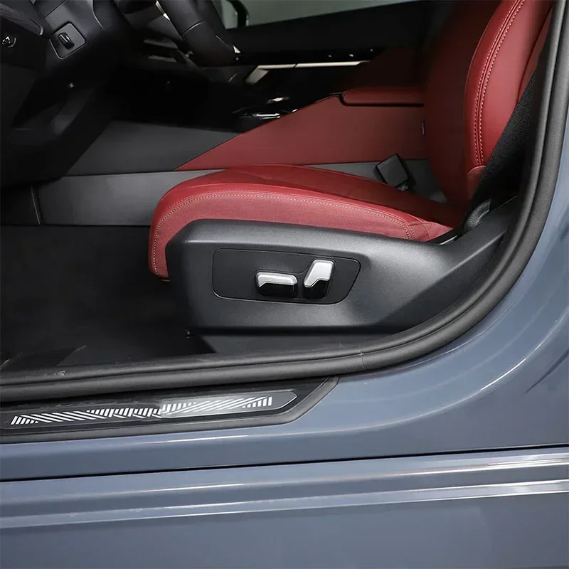

For BMW X1 IX1 U11 2023-2024 ABS Carbon Fiber Car Seat Adjust Button Trim Cover Interior Car Accessories