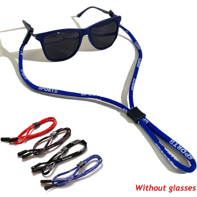 1/4 sztuk moda sportowe antypoślizgowe okulary liny unisex kobiety mężczyźni łańcuszek na szyję uchwyt na okulary łańcuszek elastyczne akcesoria do okularów
