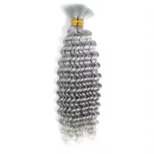 Human Braiding Hair Deep Wave Bulk for Braiding No Weft Deep Curly Braiding Hair for Boho Braids Brazilian Virgin Human Hair - Image 11