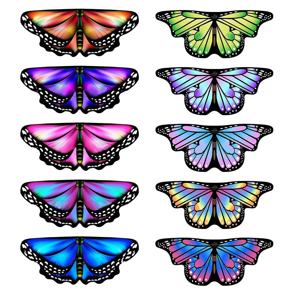 Asymmetrical Party & Holiday DIY Decorations Gilding Sparkling Butterfly Wings Shoulder Straps Fairy Wing Butterfly Wings Cape