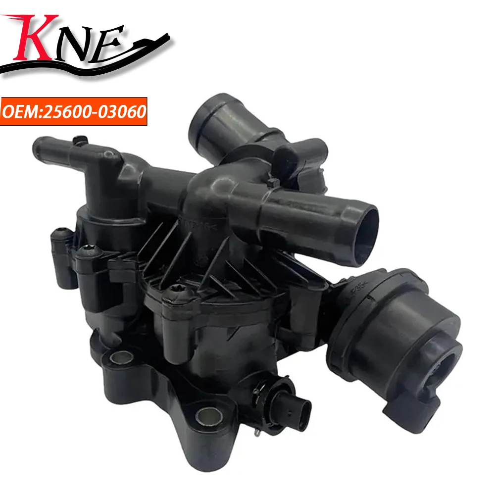 25600-03060 2560003060 Engine Coolant Thermostat Assembly Coolant Temperature Control For Kia Picanto 2017-2020 Rio 2016-2023