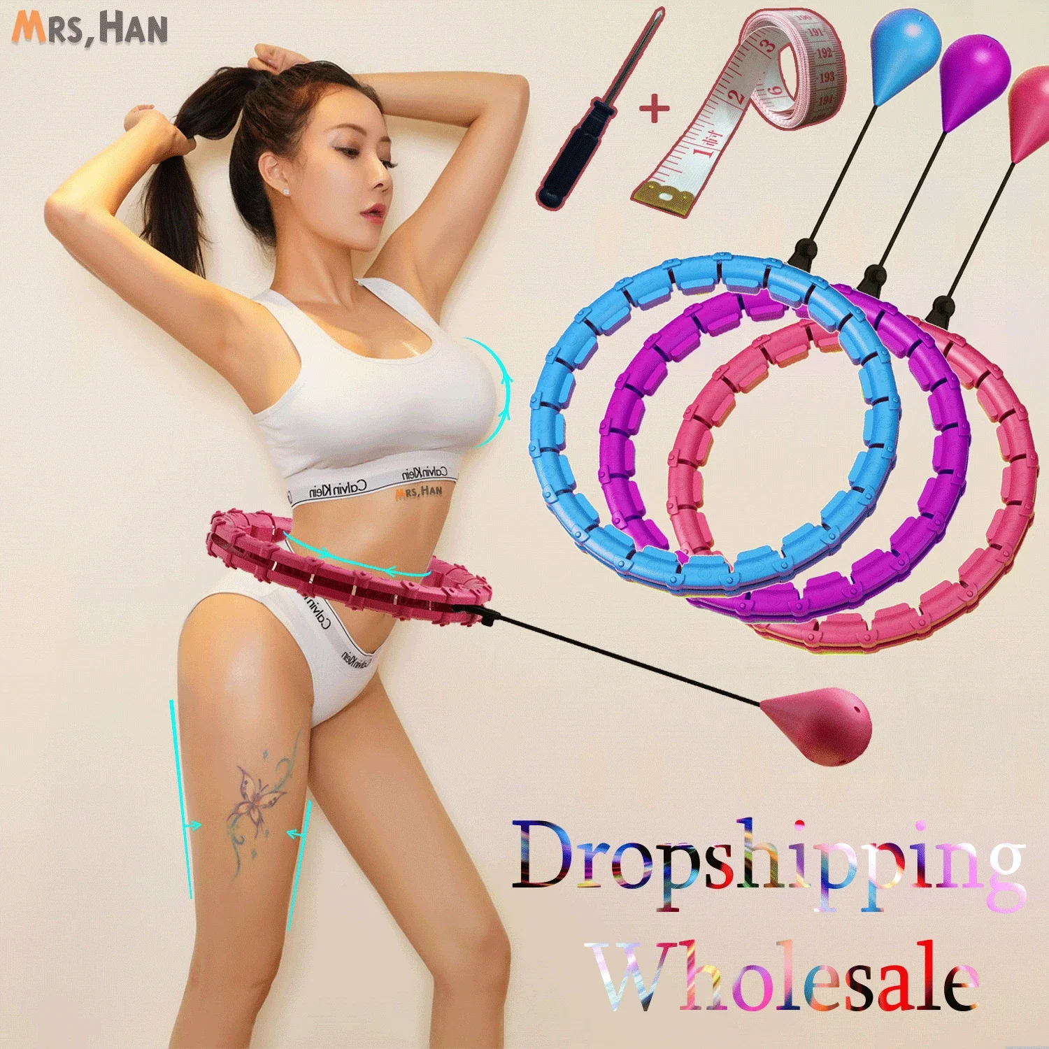 Secties Fitness Smart Sport Hoop Verstelbare Dunne Taille Oefening Gym Cirkel Ring Apparatuur Taille Gemakkelijk gewichtsverlies Dropshipping