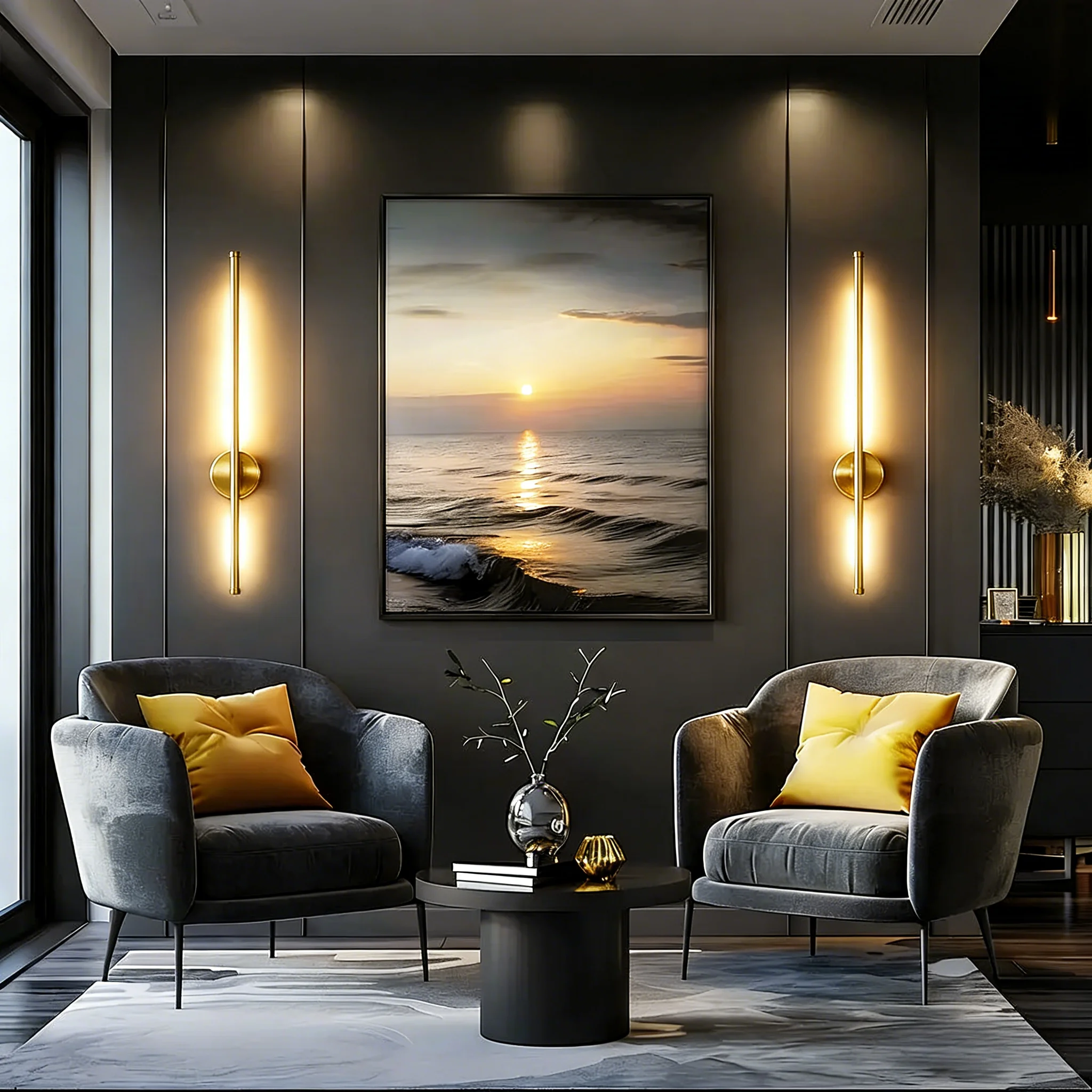 Wall Sconces Battery Operated Wireless USB Rechargeable Wall Lights with Remote Control 360° Rotation LED Dimmable Picture Lamp