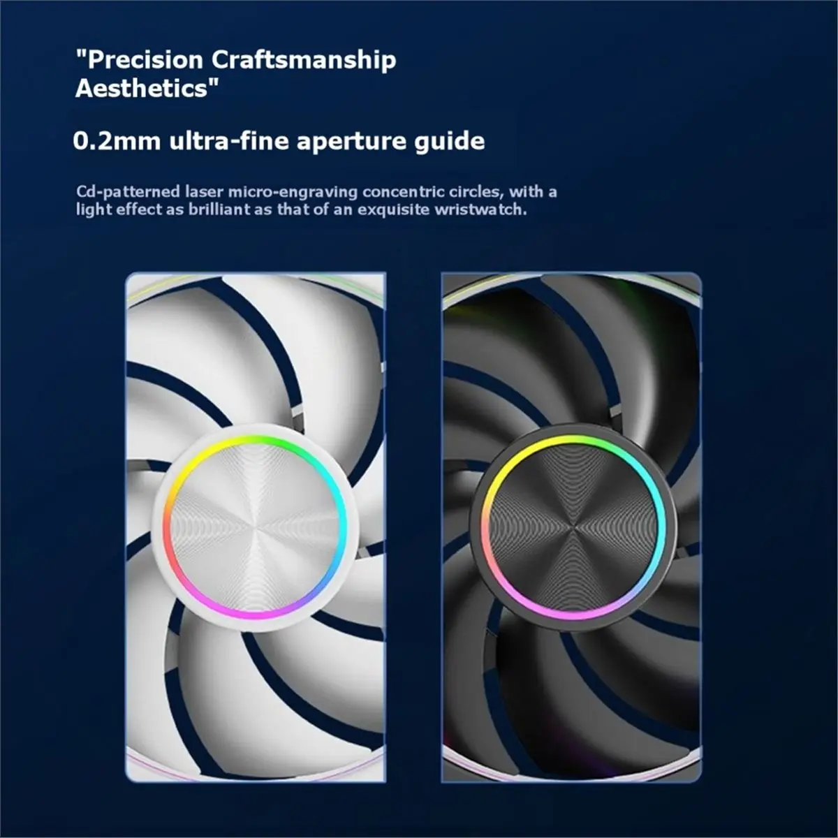 HDL 120mm High-Speed Cooling Fan, High Airflows and Pressure for Enhances PC Chassis and CPU Coolers B