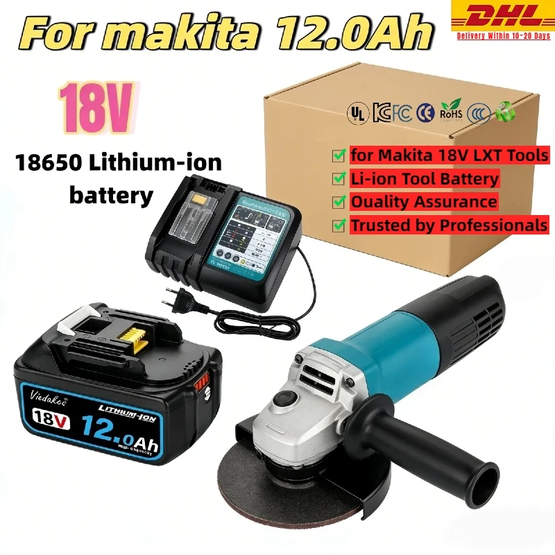 

for Makita 6Ah/10Ah//12Ah for Makita 18V Battery BL1830B BL1850B BL1850 BL1840 BL1860 BL1815 Replacement Lithium Battery.