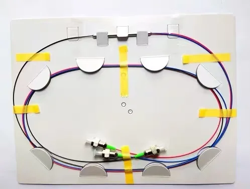 Multiplexor de fibra óptica 1x2 WDM, División de longitud de onda de 980/1550nm, multiplexor 1x2 FBT cónico WDM FC/APC