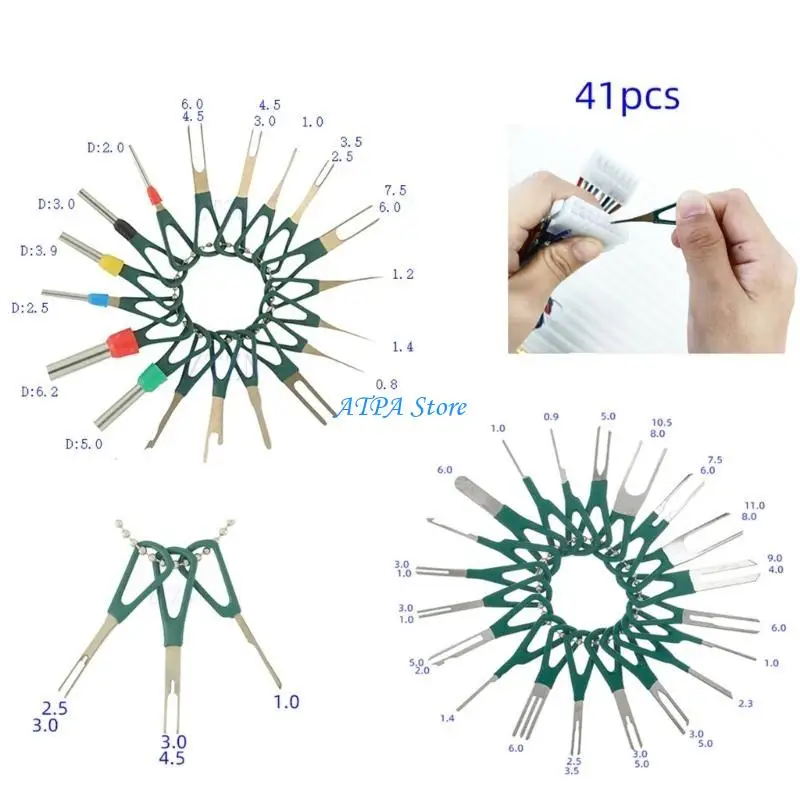 

U13C Car Terminal Removal Repair Tools Electrical Wiring Crimp Connector Pin Extract
