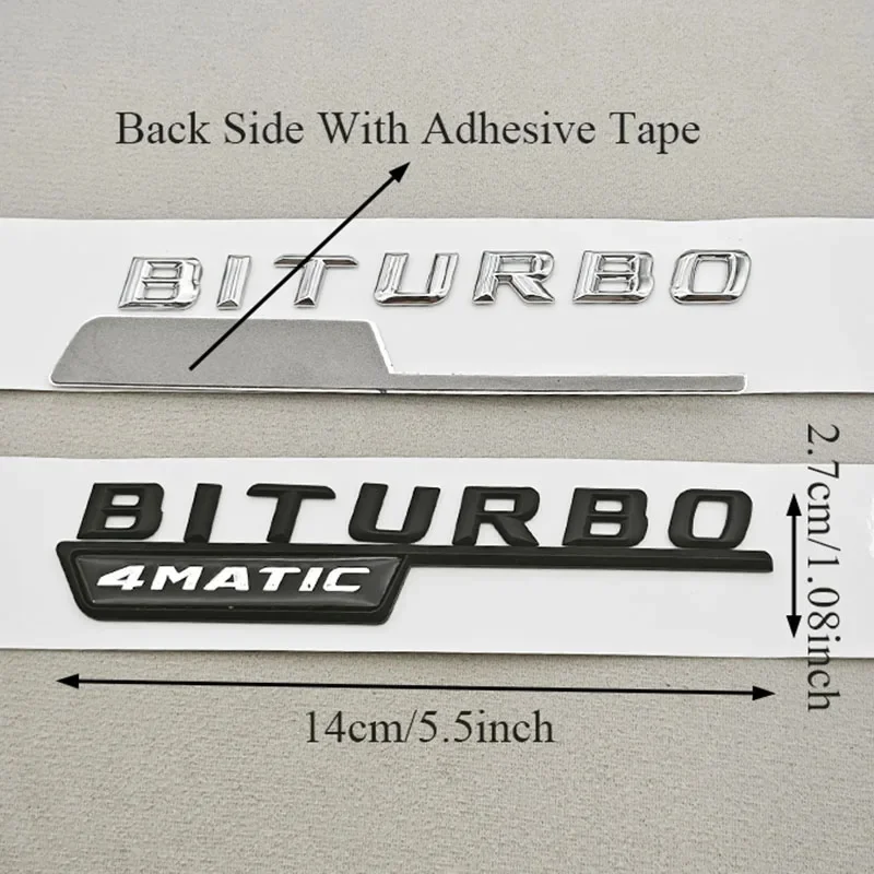 TURBO 4MATIC Car Emblem Both Side Fender Badge Sticker Logo For Mercedes Benz AMG X247 C117 W117 GLE53 GLA45 A45 A35 CLA35 CLA45