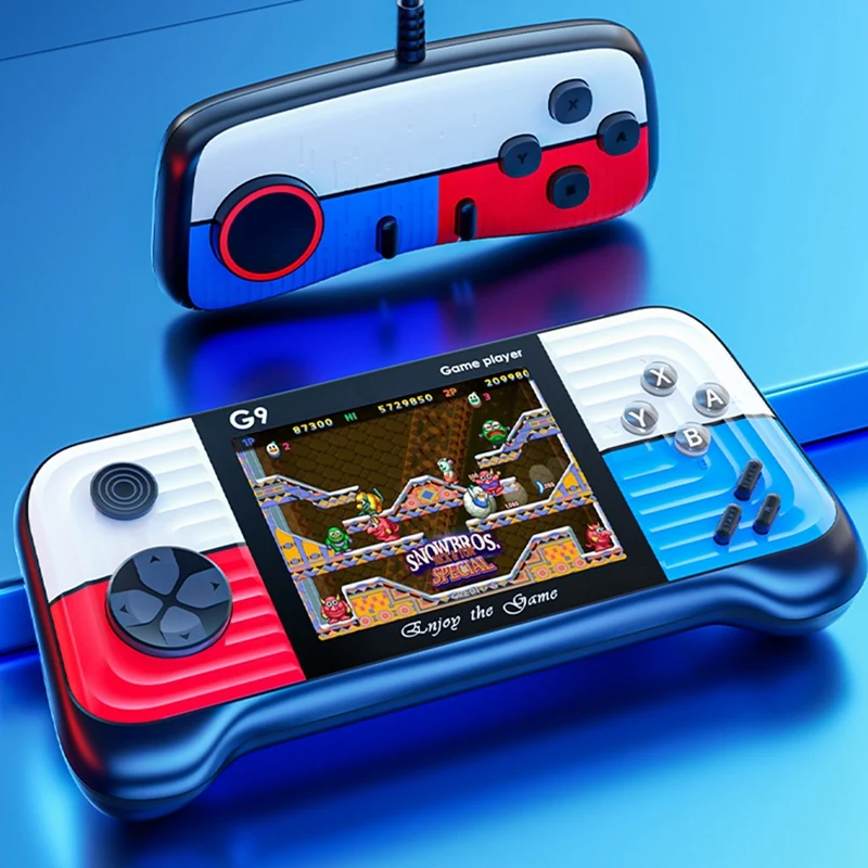 G9 Video Game Console 3.0 Inch Gamepad Built-In 666 Game Players Controller Support For Connecting TV For Children-A22K