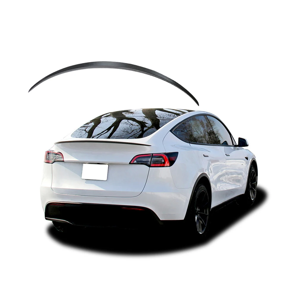 Dry carbon trunk spoiler for  tesla model Y  Performance rear wing