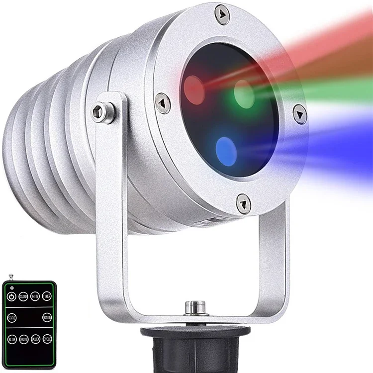 Outdoor Garden Laser Lights Projector with Moving RGB Waterproof for Christmas Holiday