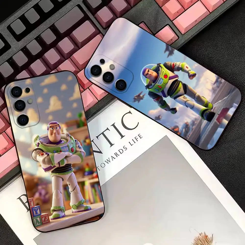 Cartoon T-Toys Storys  Phone Case For Samsung S25,S23,S22,S20,S21,S30,Ultra,Plus,Note,5G Black Cover