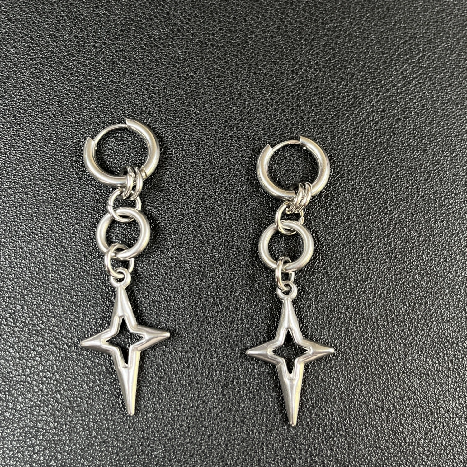 Punk Grunge Rock Nieten Kette Ohrringe Coole Mode Geometrische Tropfen Ohrringe Goth Ästhetischen Charme Schmuck Hip Hop Zubehör