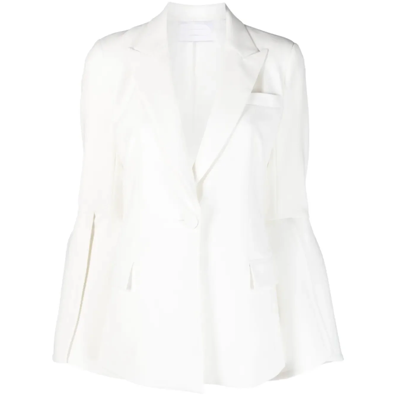 

Women's Elegant Petal Sleeve Casual Jacket, White Blazers, New, 47016