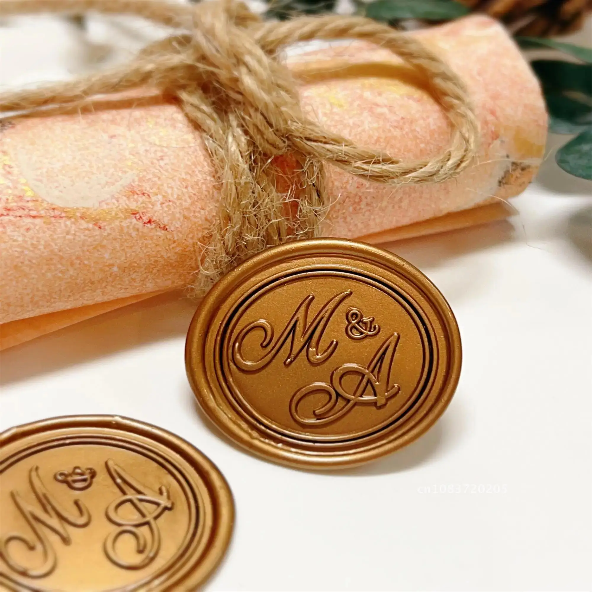 DIY customize double Name 2 initials personalized Letter stamp/Sealing Wax /wedding Wax Seal Stamp Custom invitations envelop