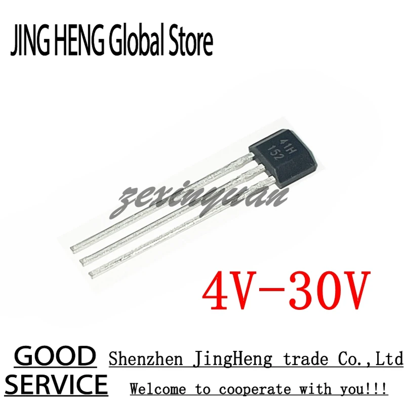 10PCS/LOT 41H TO-92S Bipolar Hall sensor S41H SS41H SH41H Hall element High voltage resistance 90V