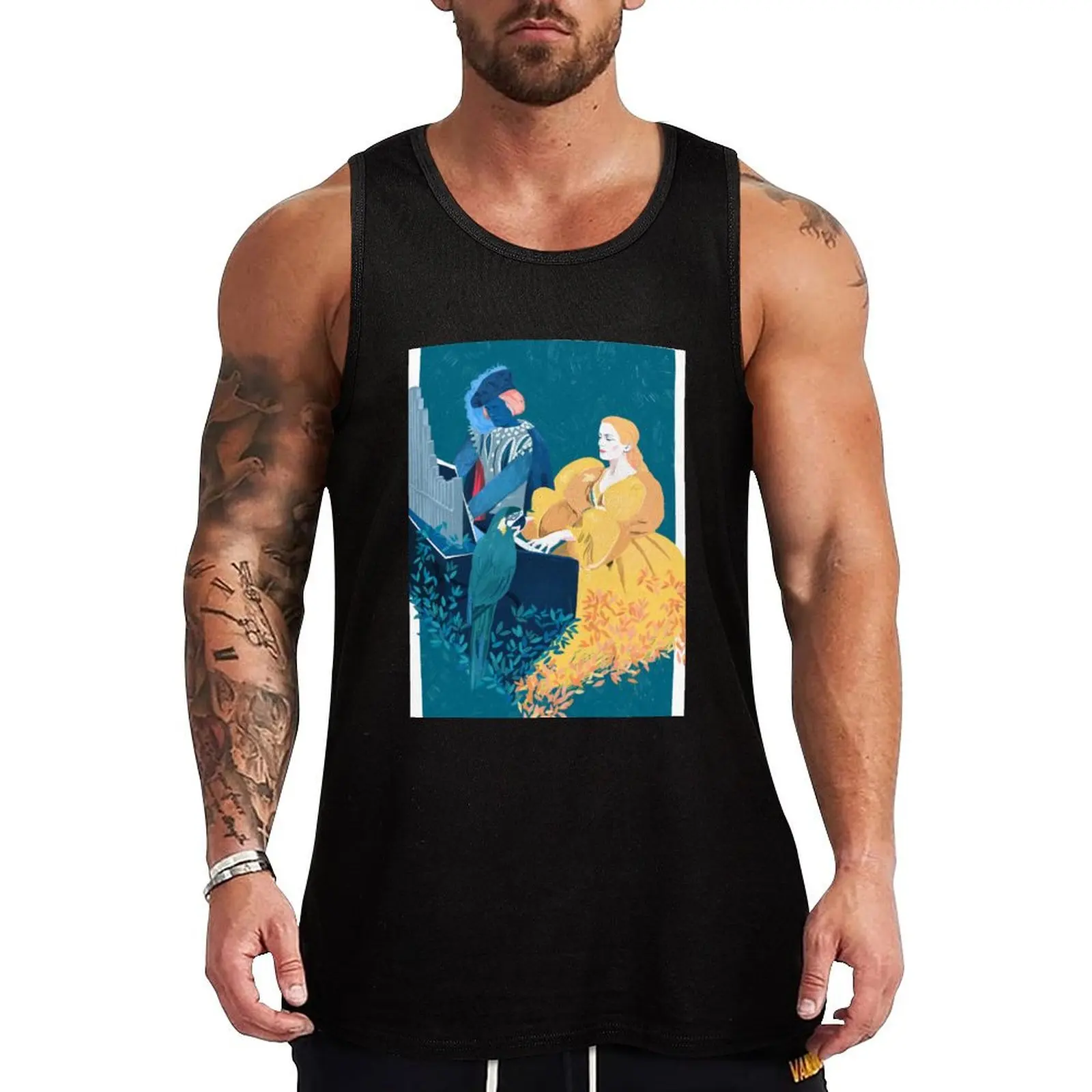 Peau d'Ane - Movie Pencil illustration Tank Top t shirt man vest