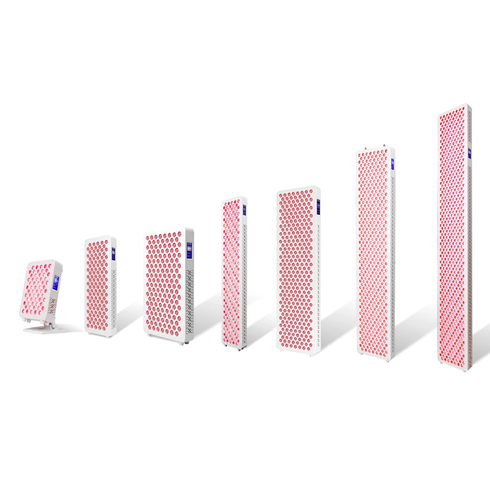 Oem/odm 5 אורכי גל דופק מודל מלא גוף מלא להשתמש 300-3600w אינפרא אדום מסך מגע הוביל התקן פאנל טיפול אור אדום