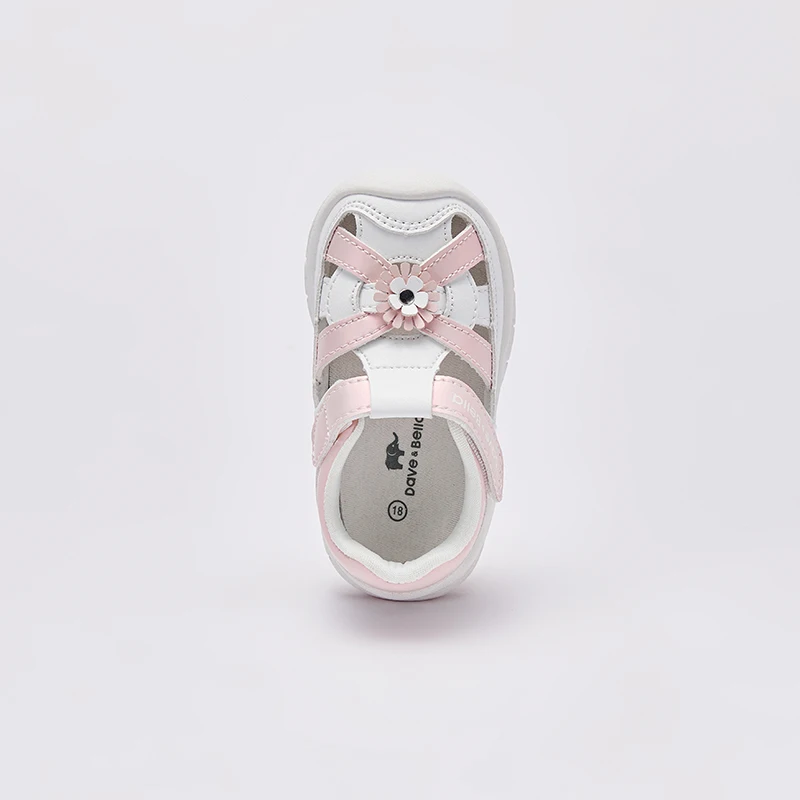 Dave Bella Pink Sandals Newborn Infant Baby Boys Shoes 0-18M Toddler Summer Sandals Rubber Sole Non-slip Shoes DB2241276