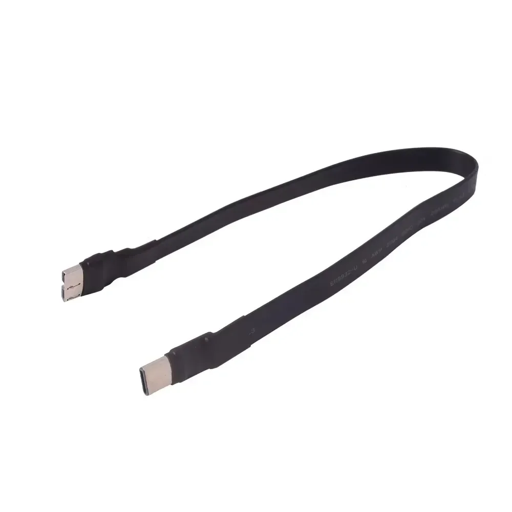 ADT-Link USB 3.0 Micro-USB macho a tipo C macho plano flexible hacia arriba, abajo, ángulo izquierdo y derecho 90 °   Cable de extensión del conector FPV FPC de datos