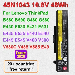 DODOMORN For ThinkPad E430 E530 E431 E531 E435 E440 E540 E445 E545 Z480 Z580 G480 G580 B590 Laptop Battery 45N1043 45N1042 ﻿OEM