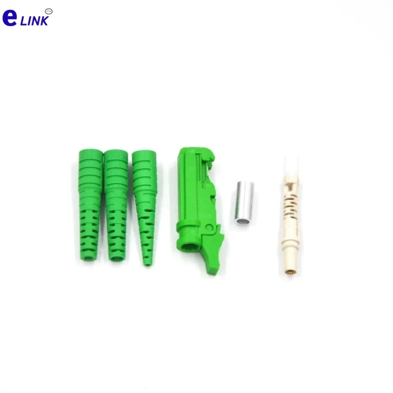 E2000 fiber connector kit 10pcs with ferrule UPC APC made in China ftth accessories with metal shutter factory ELINK